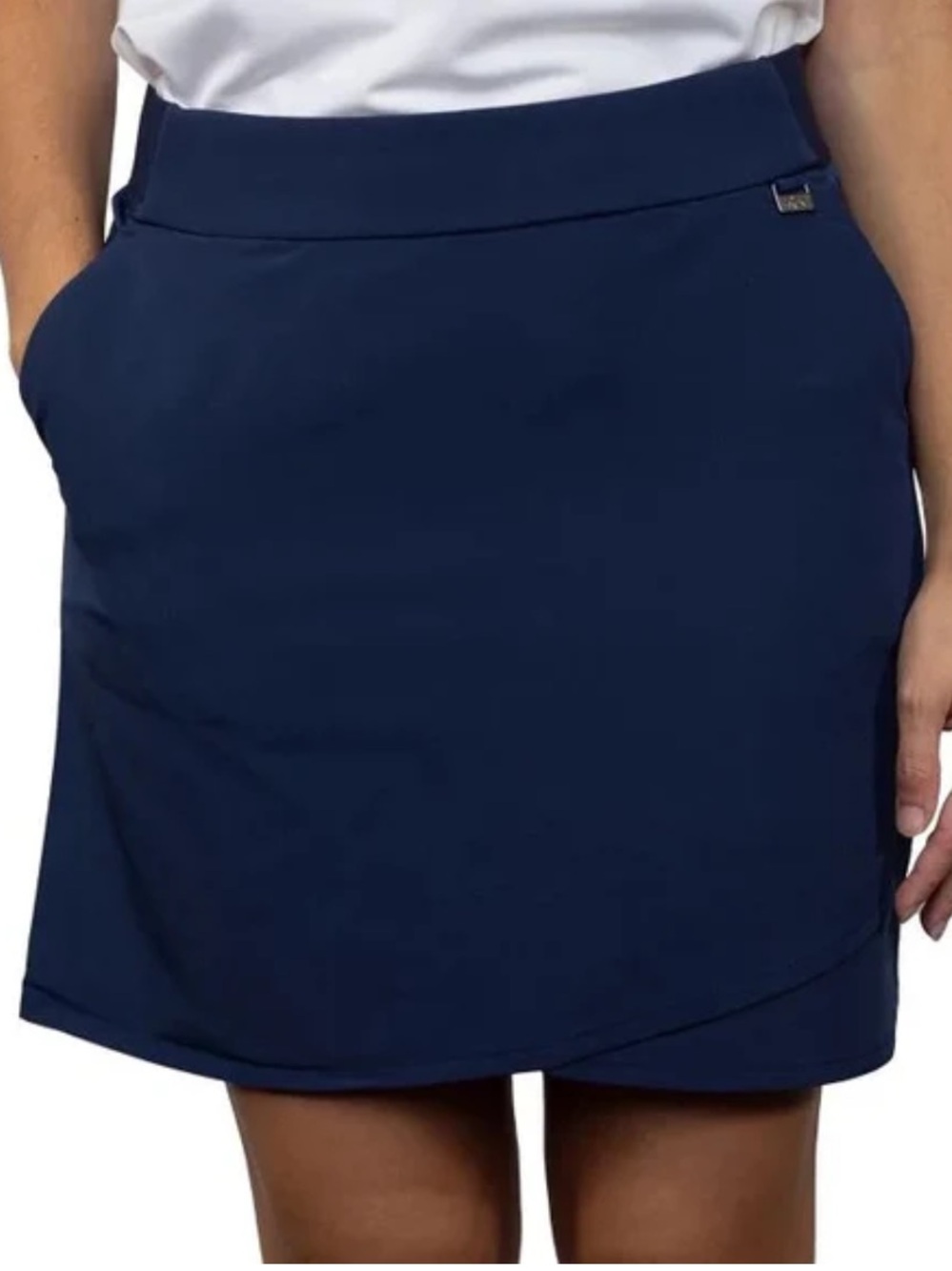 GREG NORMAN COLLECTION Navy Women’s Stretch Pull-On Golf Skort S